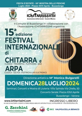 Festival Internazionale di chitarra e arpa - Associazione ICHITARRISSIMI